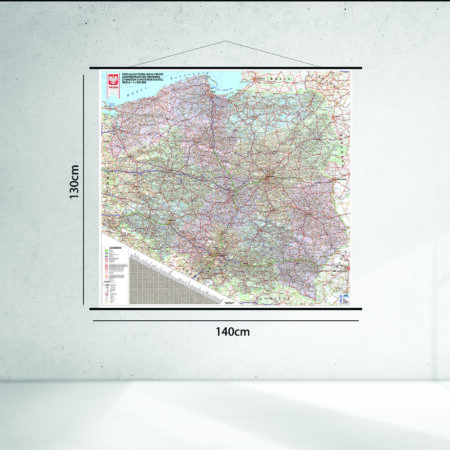 Specjalistyczna mapa e-TOLL administracyjno-drogowa Polski